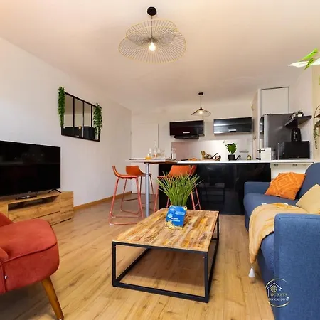 L'ecrin Carcassonnais- Parking Gratuit- Terrasse Appartement