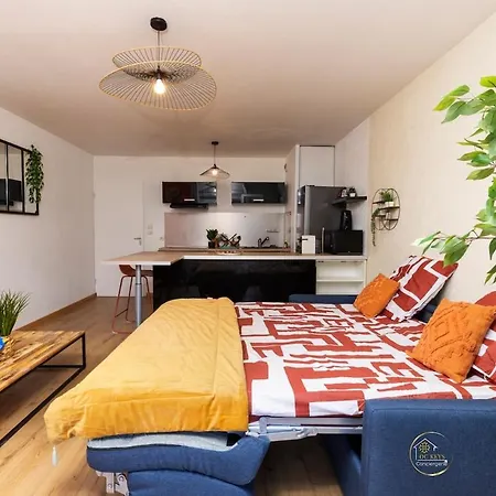 L'écrin Carcassonnais- Parking Gratuit- Terrasse Apartamento *