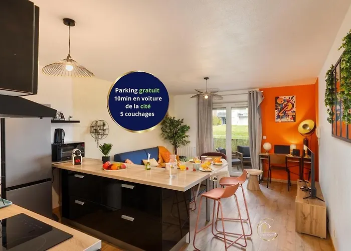 Apartamento L'écrin Carcassonnais- Parking Gratuit- Terrasse Carcasona