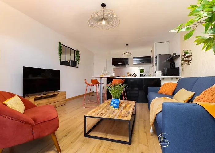 L'écrin Carcassonnais- Parking Gratuit- Terrasse Apartamento