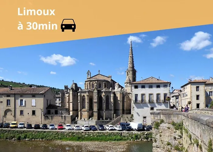 L'écrin Carcassonnais- Parking Gratuit- Terrasse Apartamento *